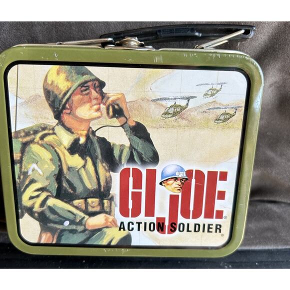 Vintage G.I. Joe Action Soldier - Mini Metal Tin Lunch Box By Hasbro Inc. 1998 - Picture 8 of 8